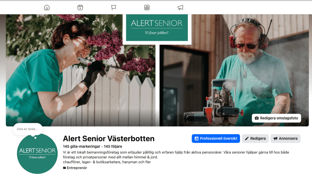 Följ oss på&nbsp;FB